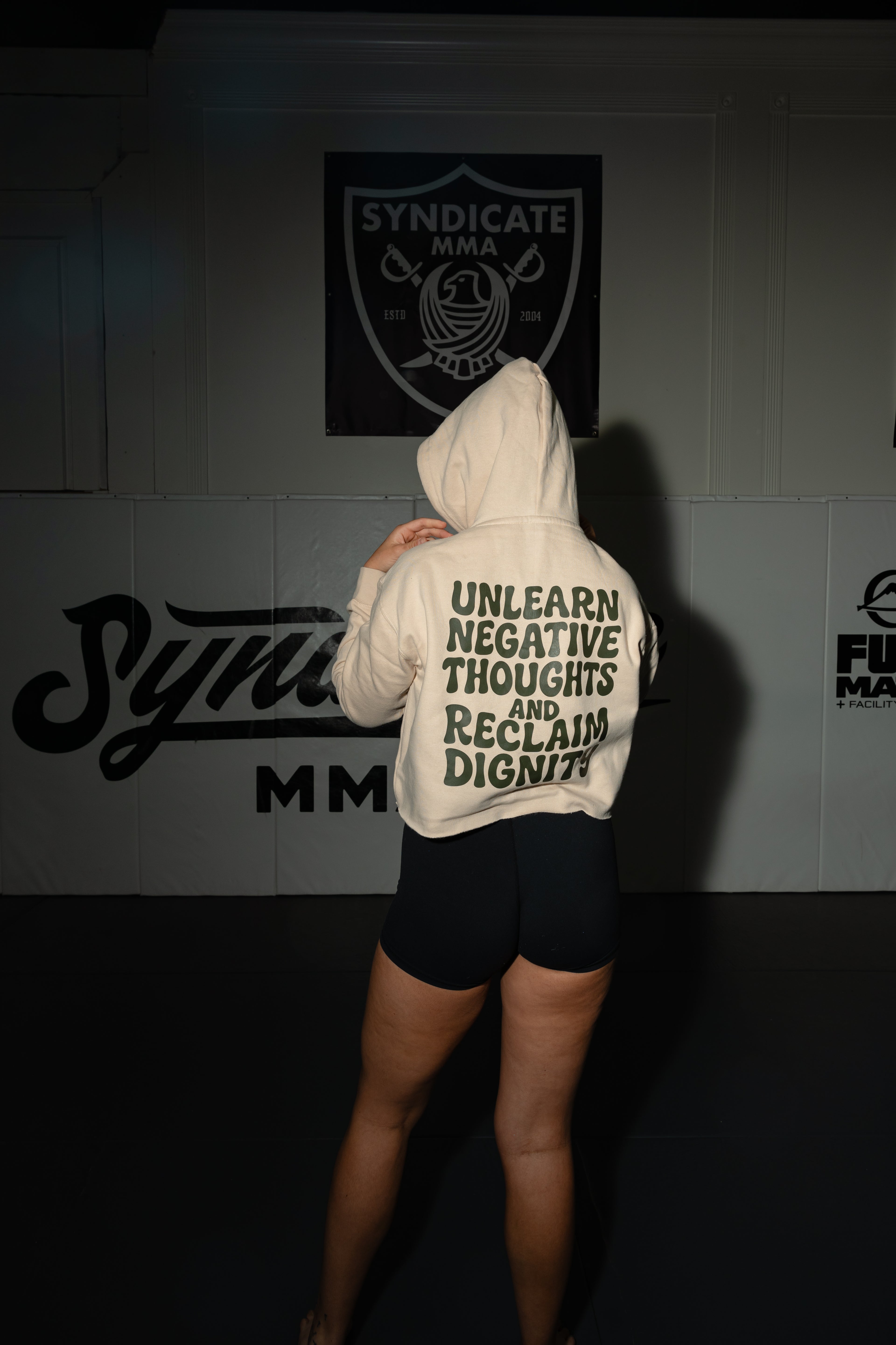 Reclaim Dignity Cropped Hoodie