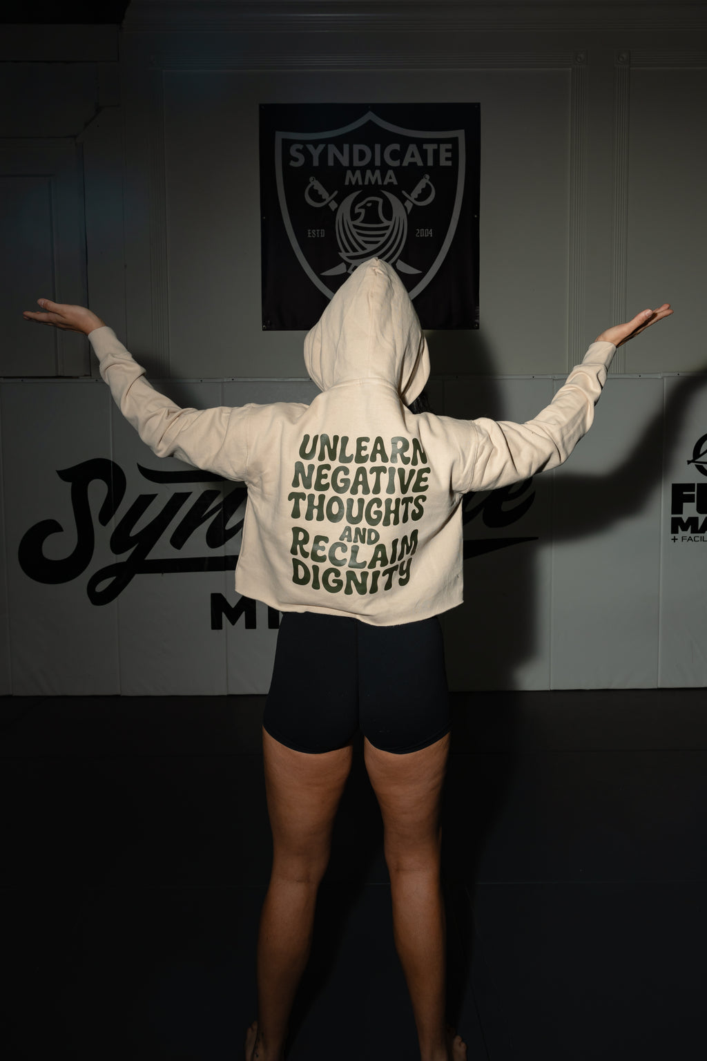 Reclaim Dignity Cropped Hoodie