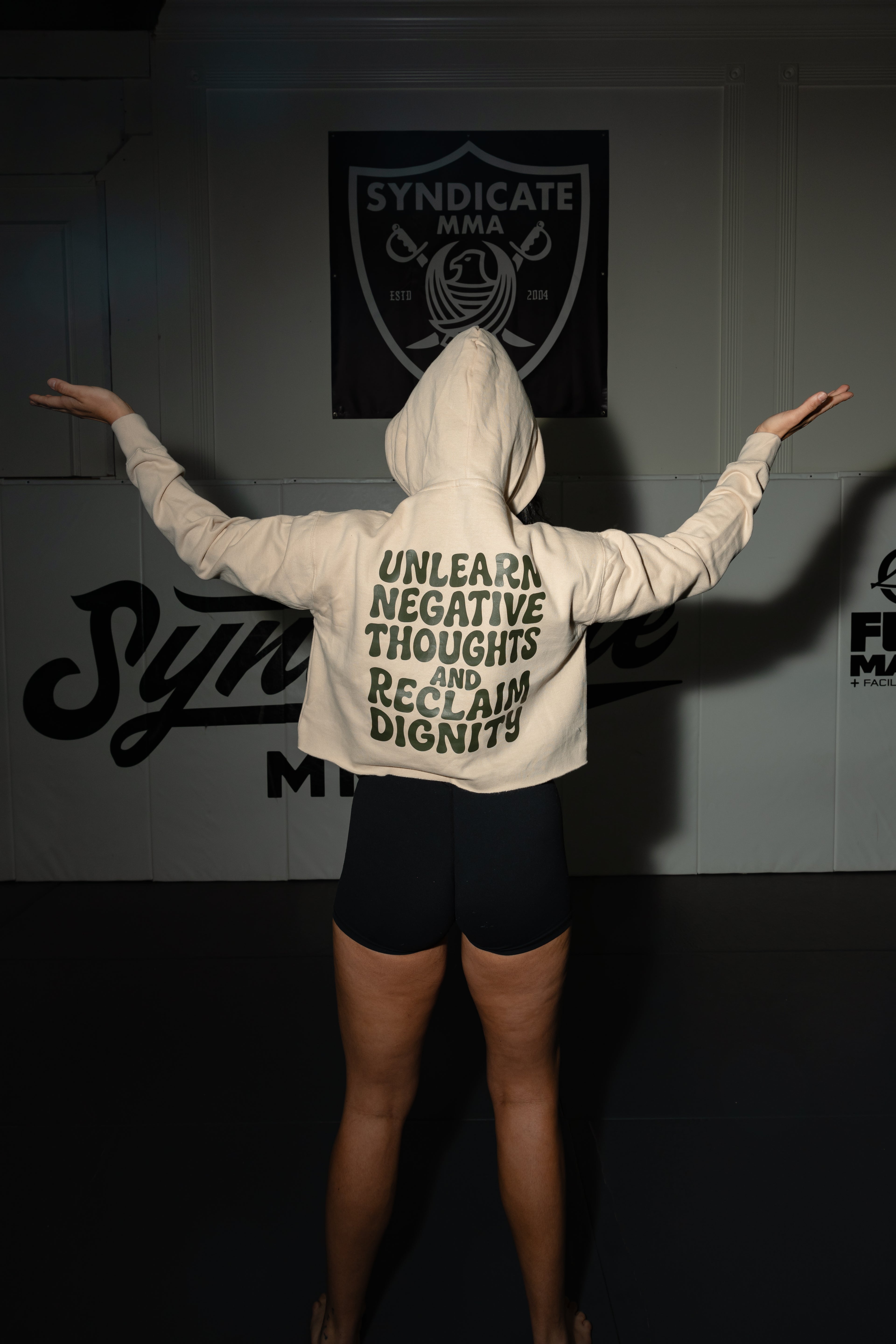 Reclaim Dignity Cropped Hoodie