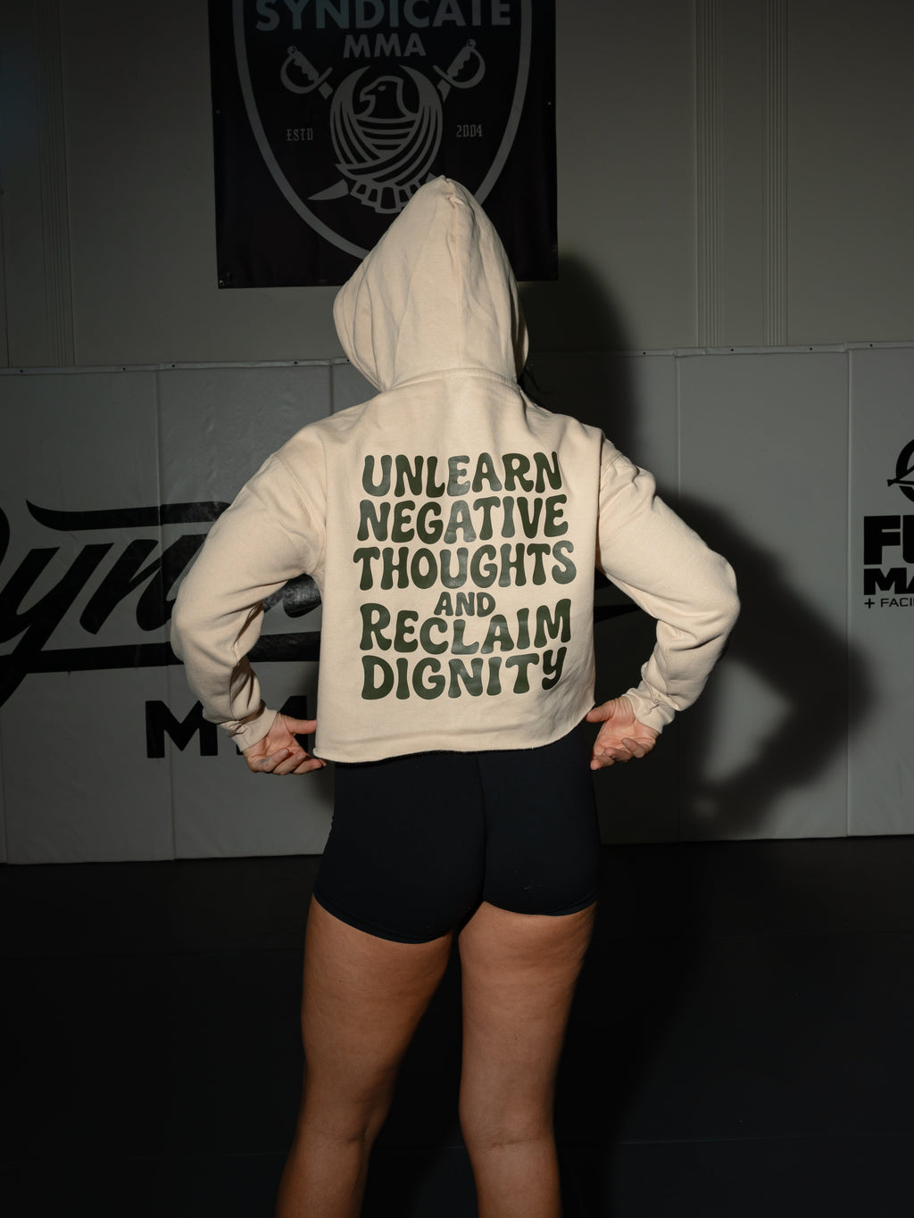Reclaim Dignity Cropped Hoodie