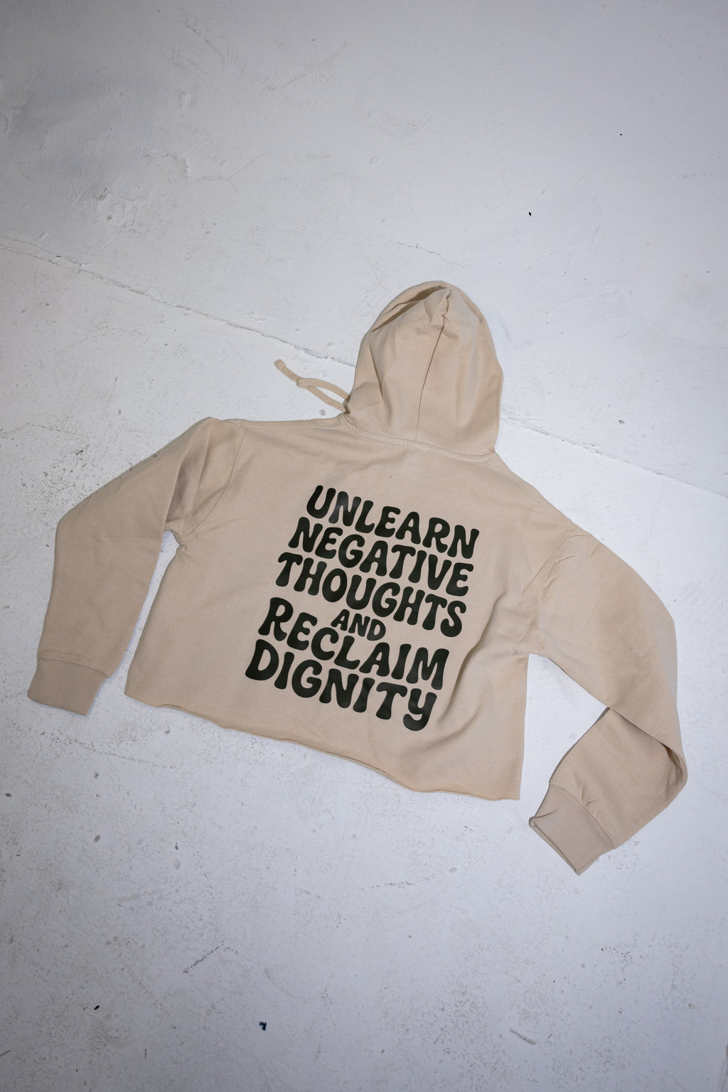 Reclaim Dignity Cropped Hoodie