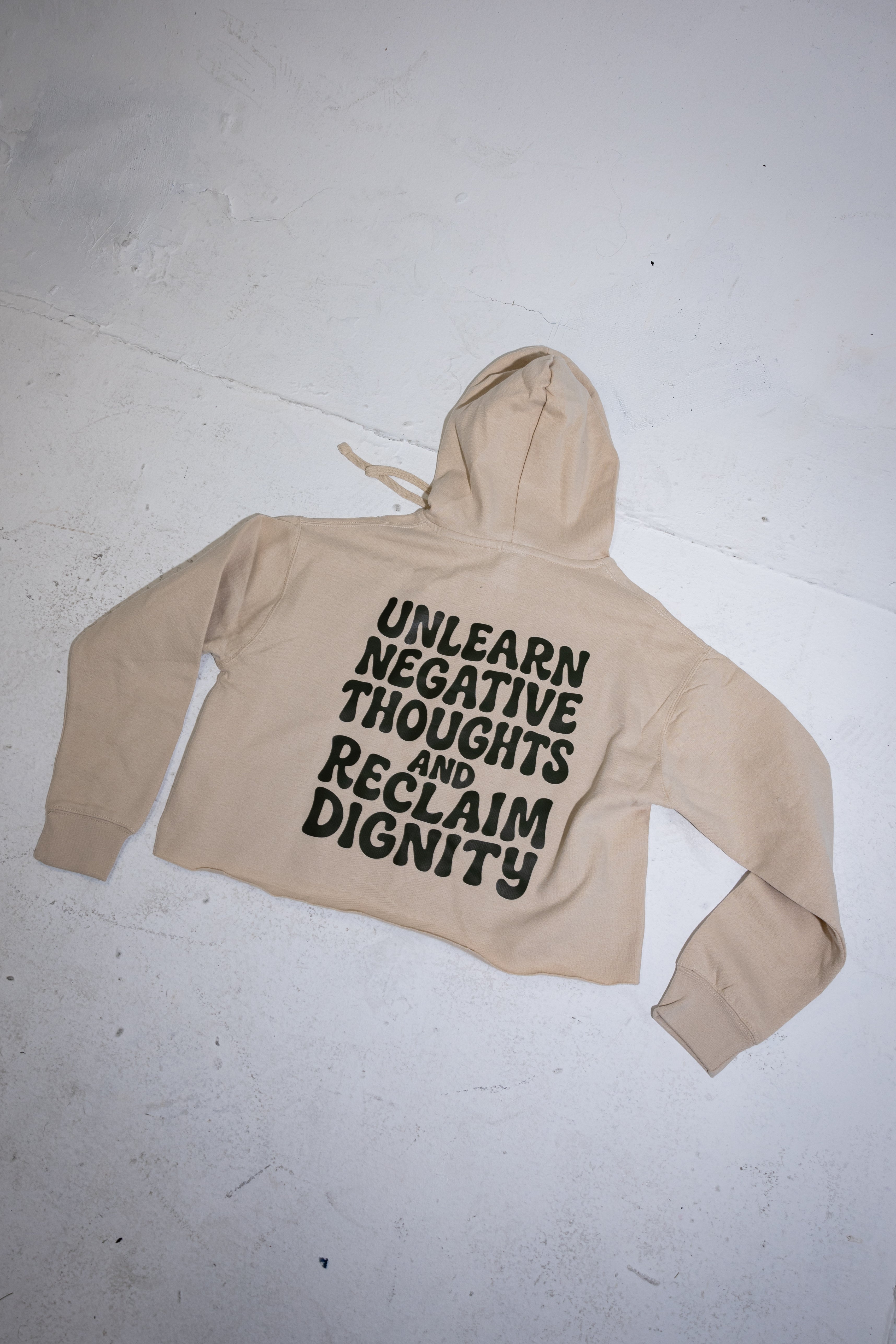 Reclaim Dignity Cropped Hoodie